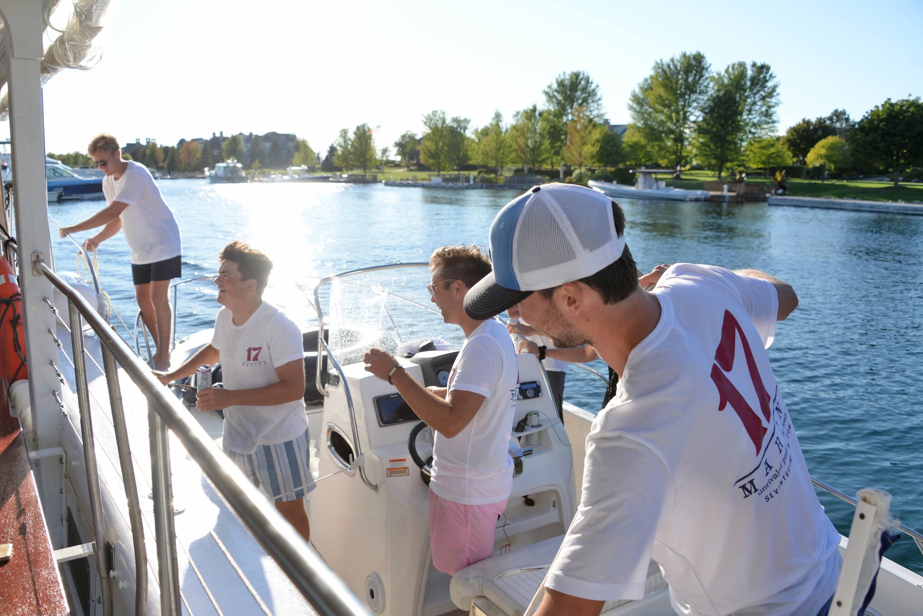 17 Marine team on the water